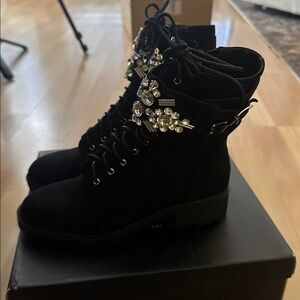 Missguided Embellished Black Women's Boots